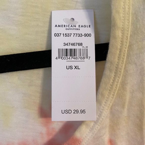 🆕 American Eagle Tie Dye Scoop Neck Babydoll T-shirt - Picture 3 of 5